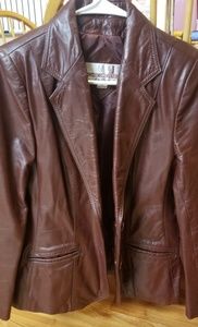 Brown Cowhide Leather Jacket